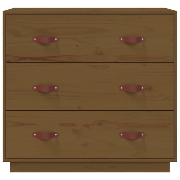 vidaXL Sideboard Honey Brown 80x40x75 cm Solid Wood Pine