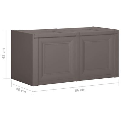 vidaXL Cushion Box Grey 86x40x42 cm