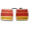 vidaXL Trailer Lights 2 pcs Red 10.5x7.5x10 cm 12V LED Bulb