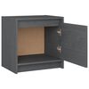 vidaXL Bedside Cabinets 2 pcs Grey 40x30.5x40 cm Solid Pinewood