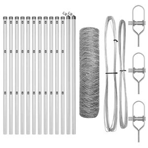 vidaXL Ground Fix Welded Wire Fence 25 x 0.8 m (W x H)