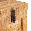 vidaXL Storage Box with Storage with Door Brown Solid Mango Wood