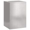 vidaXL Plant Stand 3 pcs Silver Stainless steel