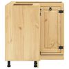 vidaXL Cabinet with Shelf Honey 80 x 80 x 81.5 cm Solid Pine Wood