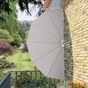 vidaXL Collapsible Terrace Side Awning Cream 160 cm