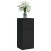 vidaXL Sideboards 2 pcs Black 30x30x70 cm Engineered Wood