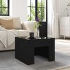 vidaXL Coffee Table with Infinity LED Black 40x40x30 cm