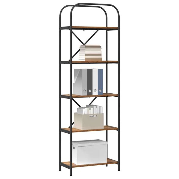 vidaXL Bookshelf Old Wood 60 x 30 x 183 cm Engineered wood