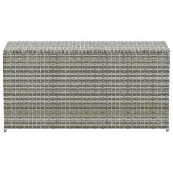 vidaXL Garden Storage Box Poly Rattan 100x50x50 cm Grey