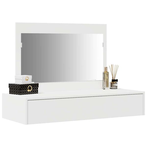 vidaXL Dressing Table White 100 x 40 x 70 cm Engineered Wood