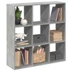 vidaXL Room Divider Bookcase Concrete Grey 102x29x103,5 cm Engineered Wood
