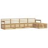 vidaXL Outdoor Sofa Set 5 pcs White Solid Acacia Wood