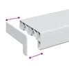 vidaXL Window Sill White 60 x 15 x 4.5 cm PVC