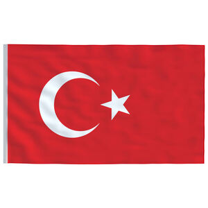vidaXL Turkey Flag 90x150 cm
