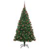 vidaXL Artificial Christmas Tree with 300 LEDs with Stand Green 180 cm
