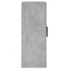 vidaXL Wall Mounted Cabinet Concrete Grey 69.5x34x90 cm