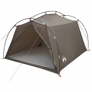 vidaXL Tunnel Tent 2-Person Brown and Grey