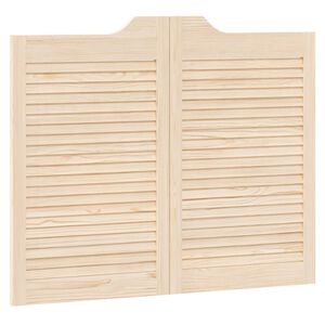 vidaXL Swing Doors Natural 80 x 50 cm Solid Pine Wood