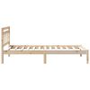 vidaXL Bed Frame Brown 75 x 190 cm Solid Pine Wood