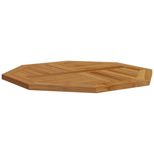 vidaXL Table Top 80x80x2.5 cm Octagonal Solid Wood Teak