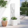 vidaXL Garden Privacy Screen White 32 x 140 cm Cold-rolled steel