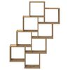 vidaXL Wall Cube Shelf Artisan Oak 90x15x119.5 cm Engineered Wood