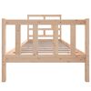 vidaXL Bed Frame without Mattress Solid Wood 90x200 cm (810067+814174)