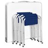 vidaXL Foldable Camping Table Set with 4 Stools Height Adjustable 120 x 60 cm
