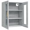 vidaXL Hanging Wall Cabinet Grey Sonoma 69.5x34x90 cm