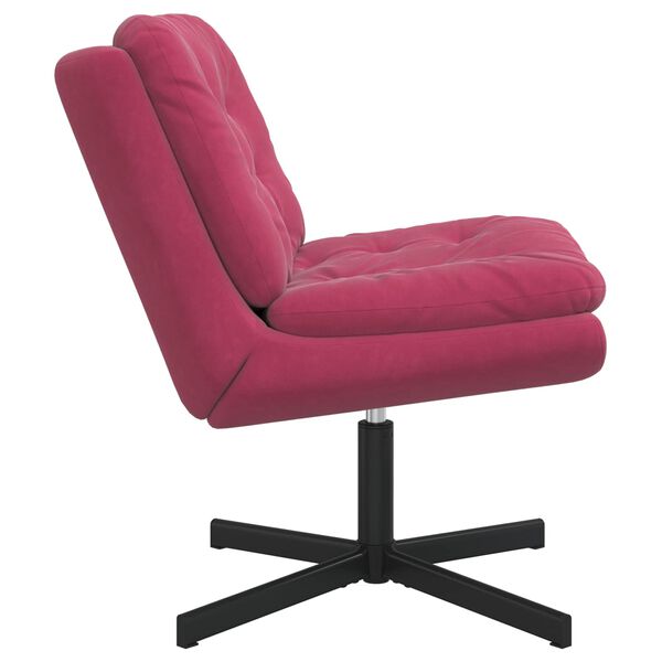 vidaXL Swivel Relaxing Chair Wine Red 63 x 75 x 76 cm Velvet