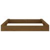 vidaXL Sandbox with Seats Honey Brown Square Solid Wood Pine