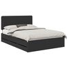 vidaXL Bed Frame with Drawer Black 150 x 200 cm Engineer Wood
