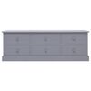 vidaXL Hall Bench Dark Grey 115x30x40 cm Wood