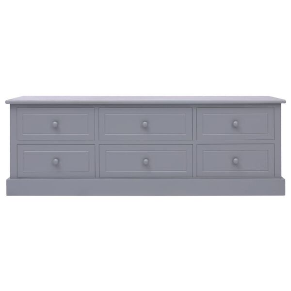 vidaXL Hall Bench Dark Grey 115x30x40 cm Wood