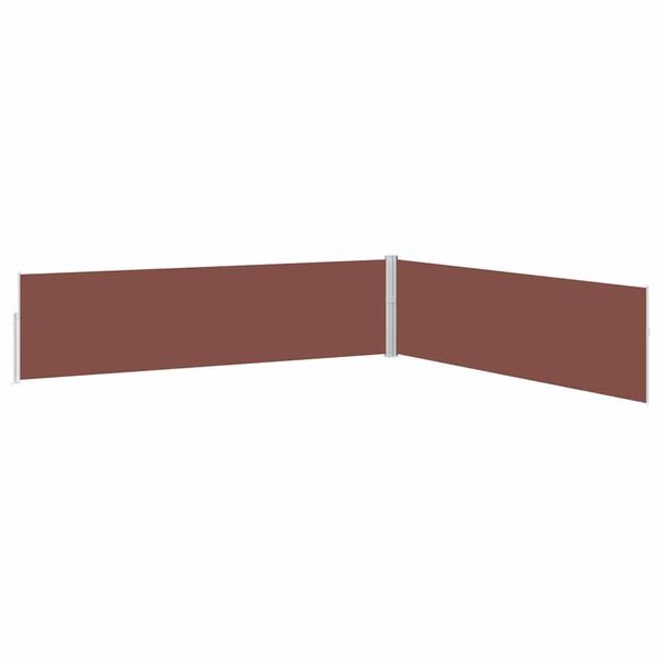 vidaXL Patio Retractable Side Awning 170x1200 cm Brown