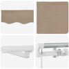 vidaXL Retractable Awning with Manual Beige 300 x 250 cm Fabric