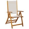 vidaXL Folding Garden Chairs 2 pcs Solid Wood Acacia and Textilene