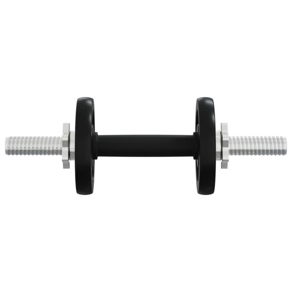 vidaXL Barbell and Dumbbell with Plates 60 kg Cast Iron