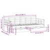 vidaXL Daybed with Drawers without Mattress 90x200 cm Solid Wood