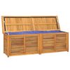 vidaXL Garden Storage Box with Bag 175x50x55 cm Solid Wood Teak