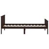 vidaXL Bed Frame without Mattress Dark Brown 90x200 cm Solid Wood