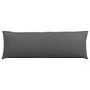 vidaXL Sofa Pillows 2 pcs Dark Grey 120 x 40 cm Corduroy Fabric