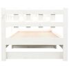 vidaXL Pull-out Day Bed without Mattress White 2x(90x190) cm