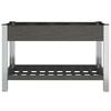 vidaXL Garden Raised Bed with Shelf Grey 120x50x75 cm WPC