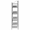 vidaXL Open Wardrobe with Shelf Black 100 x 43 x 188 cm Steel
