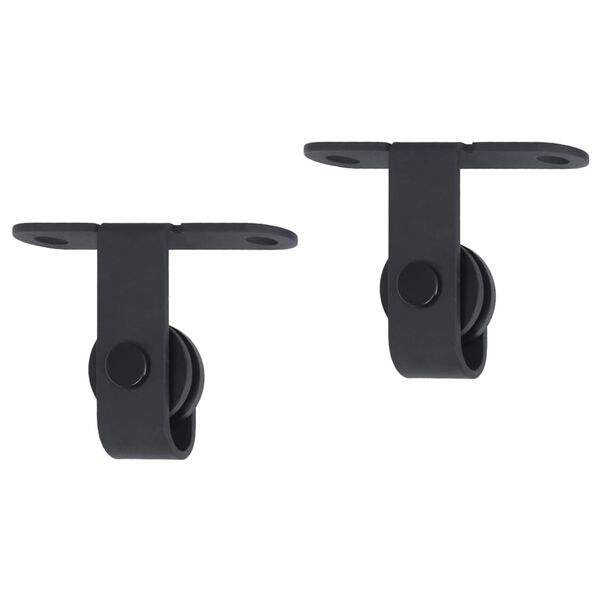 vidaXL Mini Sliding Cabinet Door Kit Carbon Steel 200 cm