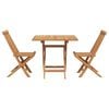 vidaXL Garden Dining Set 3 pcs Brown Solid Acacia Wood