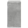 vidaXL Wall Cabinet 60x16x30 cm Concrete Grey Engineered Wood