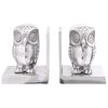 vidaXL Bookends 2 pcs Silver 7 x 9 x 11 cm Aluminium