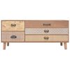 vidaXL TV Cabinet with 5 Drawers 90x30x40 cm Solid Pinewood
